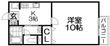 シャンティー1号館の間取図
