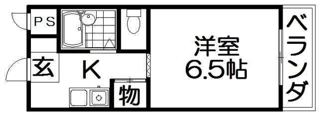 拡大写真:ソレイユ川崎 3階307の間取り