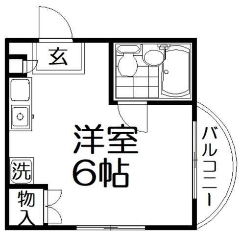 拡大写真:御殿山エスチュアリーハウス 4階401の間取り