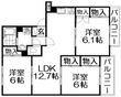 トリヴァンベール星田の間取図