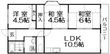 ヴィラージュ私市の間取図