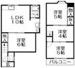 野村中町貸家の間取図