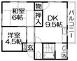 河合ハイツの間取図