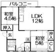 中宮第四団地74棟の間取図
