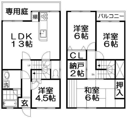拡大写真:アメニティコート 1階23の間取り