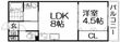 レジデンスコート橋本の間取図