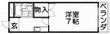 大東御殿山ビルの間取図