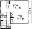 シャーメゾン天の川の間取図