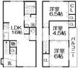 養父丘1丁目貸家の間取図
