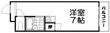 第３ハートビルの間取図