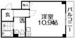 写真：ダブルツリー7番館3階の間取図