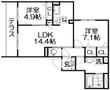 シャーメゾン スターセントの間取図