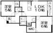 クラール倉治Cの間取図