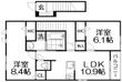 クラール倉治Cの間取図