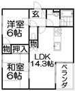 ルシール森田の間取図