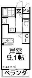 写真:シャンテー中宮3 5階504の間取図