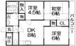 宮之阪ハイツ壱番館の間取図