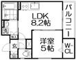 クリエオーレ星田の間取図