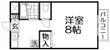 ラポールの間取図