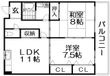 北川ハイツの間取図