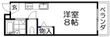 レオハイム長尾Ⅲの間取図