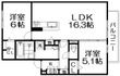 写真:T-residence楠葉 2階203の間取図