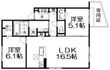 写真:T-residence楠葉 1階105の間取図