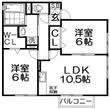 エスポワール東寝屋川A棟の間取図