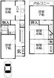香里南之町貸家の間取図