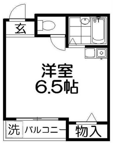 拡大写真:オランジーナパーク 2階203の間取り
