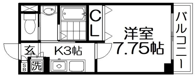 拡大写真:リヴィックスマンション 5階505の間取り