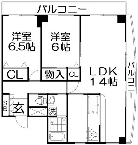 拡大写真:フリーディオ木屋元町 3階205の間取り