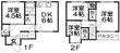 招提元町4丁目貸家の間取図