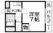 オークグレイス香里園の間取図
