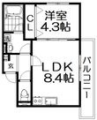 写真：ALEGRIA枚方North3階の間取図