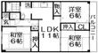 写真:香里園ヒルズ 4階406の間取図