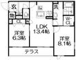 シャーメゾン スターセントの間取図
