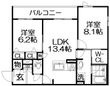 シャーメゾン スターセントの間取図