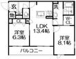 シャーメゾン スターセントの間取図