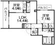 シャーメゾン スターセントの間取図