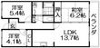 グランデール寝屋川の間取図