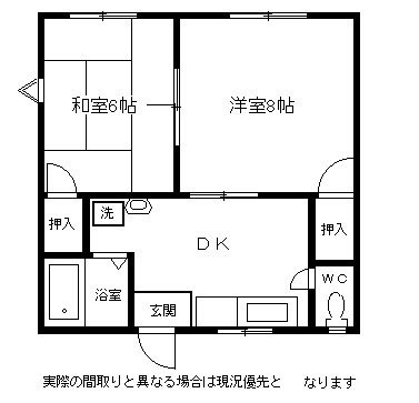 拡大写真:松阪市川井町 1階201の間取り