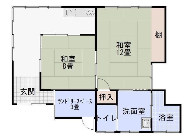 下牧町貸家の外観