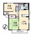 シャーメゾンラフィネＡの間取図