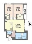 写真：Ｌａ　Ｍａｉｓｏｎ　Ｃａｌｍｅ 1階104の間取図
