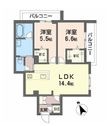 写真：Ｌａ　Ｍａｉｓｏｎ　Ｃａｌｍｅ 2階204の間取図