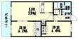 糟屋郡須惠町大字植木の間取図