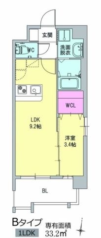 拡大写真:糟屋郡粕屋町原町2丁目 10階1002の間取り
