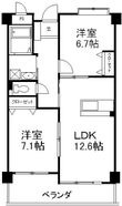 福岡市博多区浦田１丁目の間取図