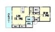 糟屋郡志免町南里4丁目の間取図